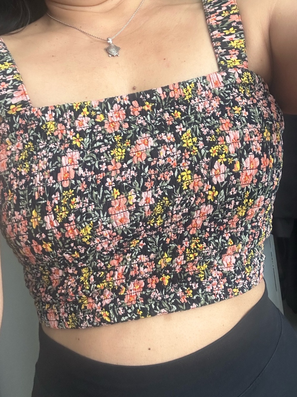 American Eagle Outfitters Smoked Crop Top